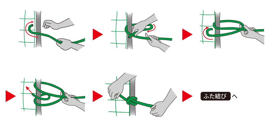 巻き結びの手順