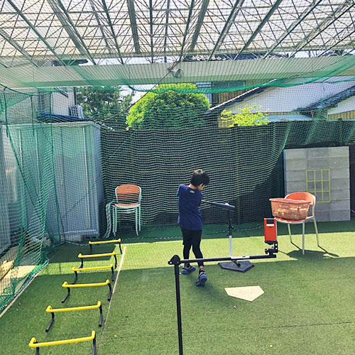 埼玉県狭山市の硬式野球練習用防球ネットの施工・製作事例