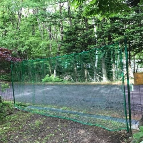 東京都日野市の獣害防止ネット（敷地出入り口）の施工・製作事例