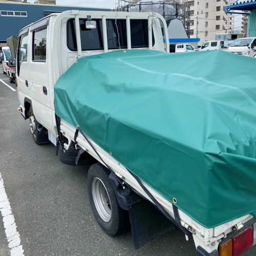 大阪府大阪市の軽量トラックシート(エアスカイ) の施工・製作事例
